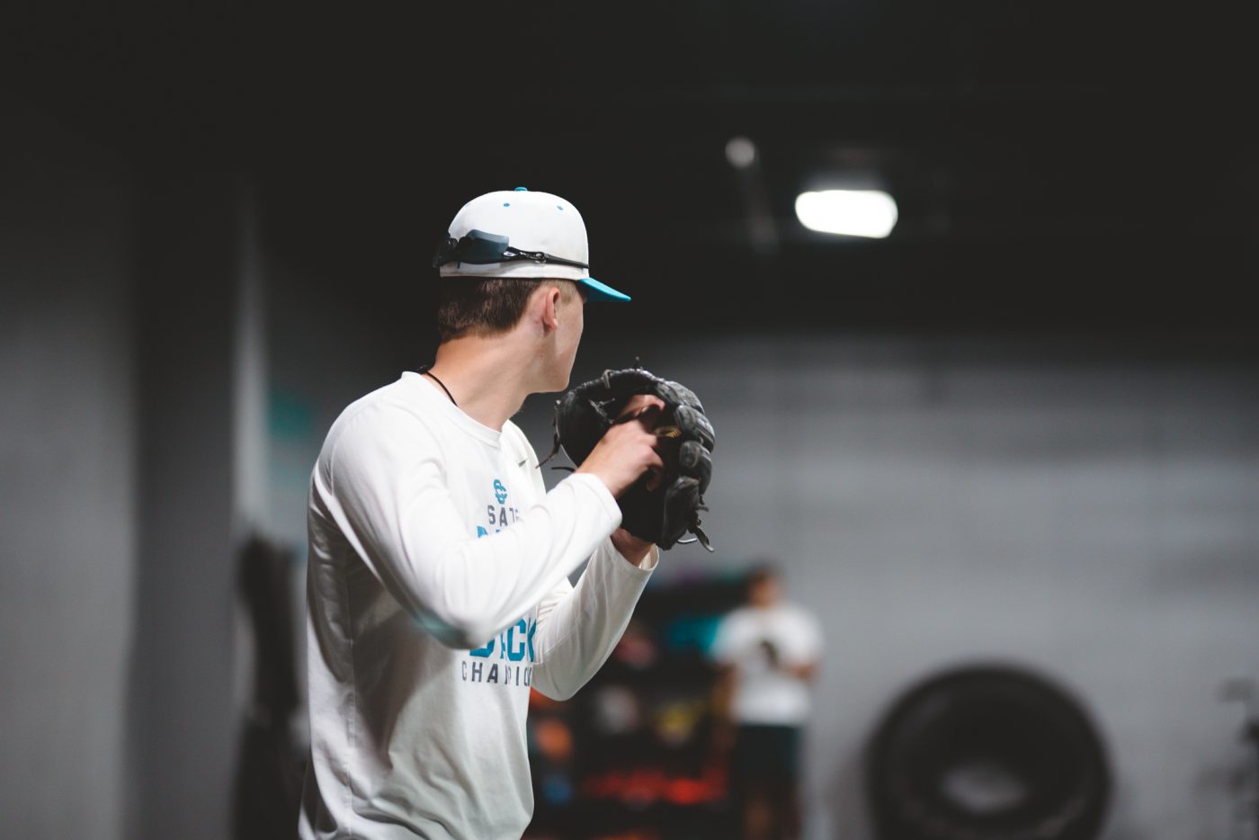 man about to throw a baseball